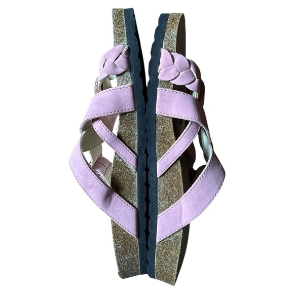 Cliffs White Mountain Women's Pink‎ Braided Footbed Sandals Size 8W Comfort - Picture 2 of 7